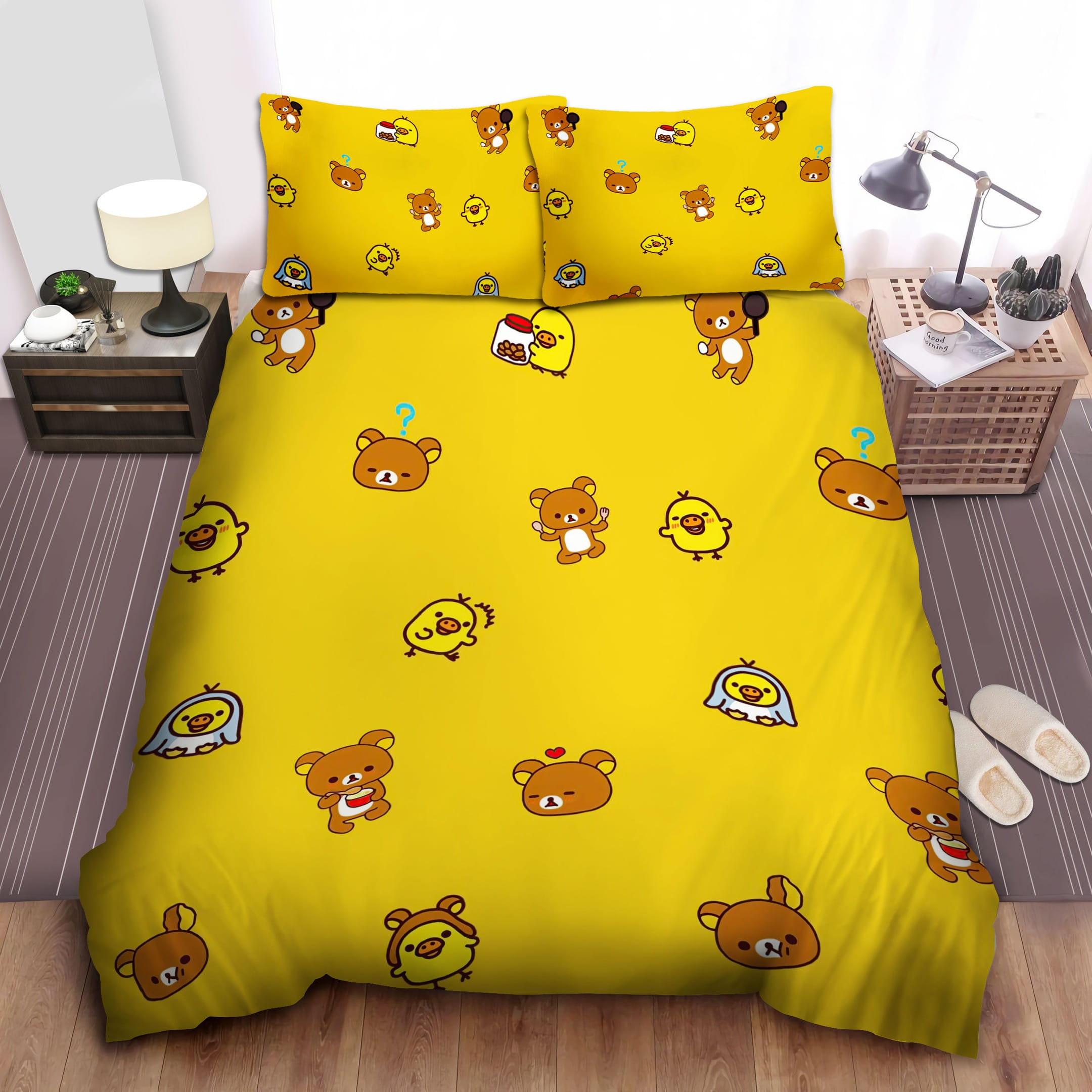 Rilakkuma Cute Pattern Bedding Sets Duvet Cover, Flatsheet, Pillowcases For Every Bedroom