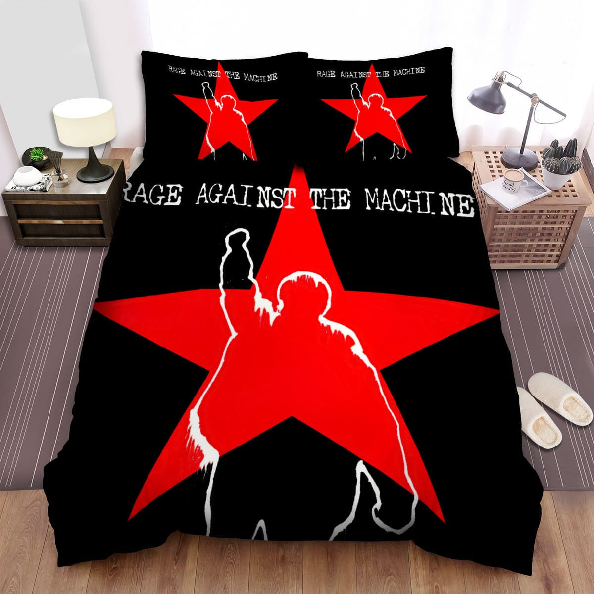 Rise Against Red Star Bedding Set, Gift For Christmas, Birthday, Thanksgiving