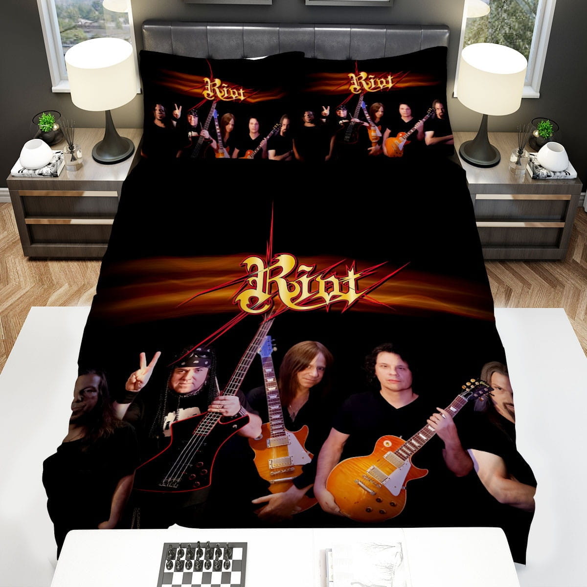 Riot Members Wallpaper Bedding Sets, Flatsheet Gift For Wife, Husband, Besties