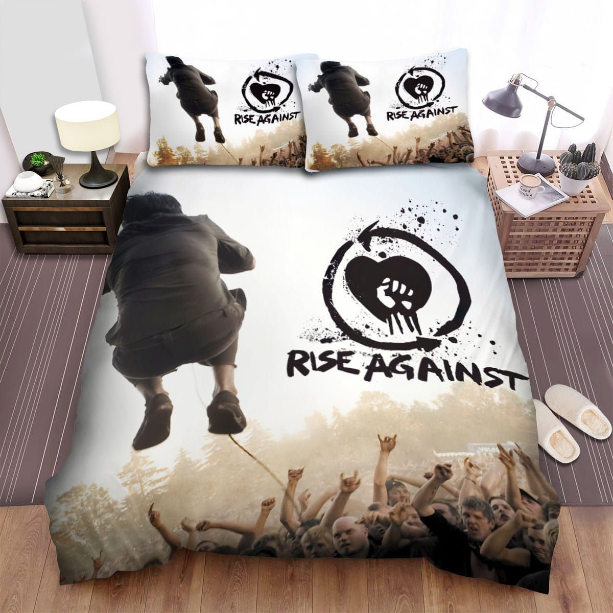 Rise Against Bedding Sets Duvet Cover, Flatsheet, Pillowcases Perfect Gift For Fans