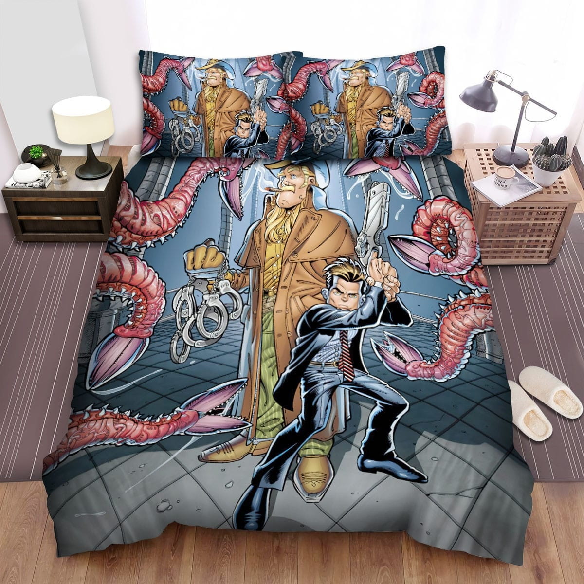 R.I.P.D. Movie Art 2 Decorative Bedding Sets with Duvet Cover, Flatsheet, Pillowcases