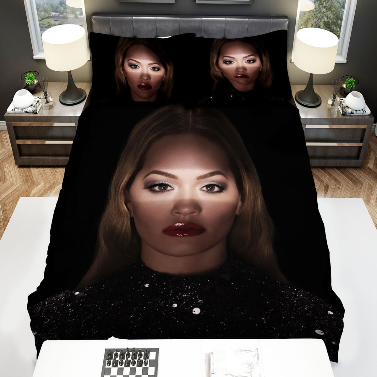 Rita Ora Flame Bedding Set, Gift For Christmas, Birthday, Thanksgiving