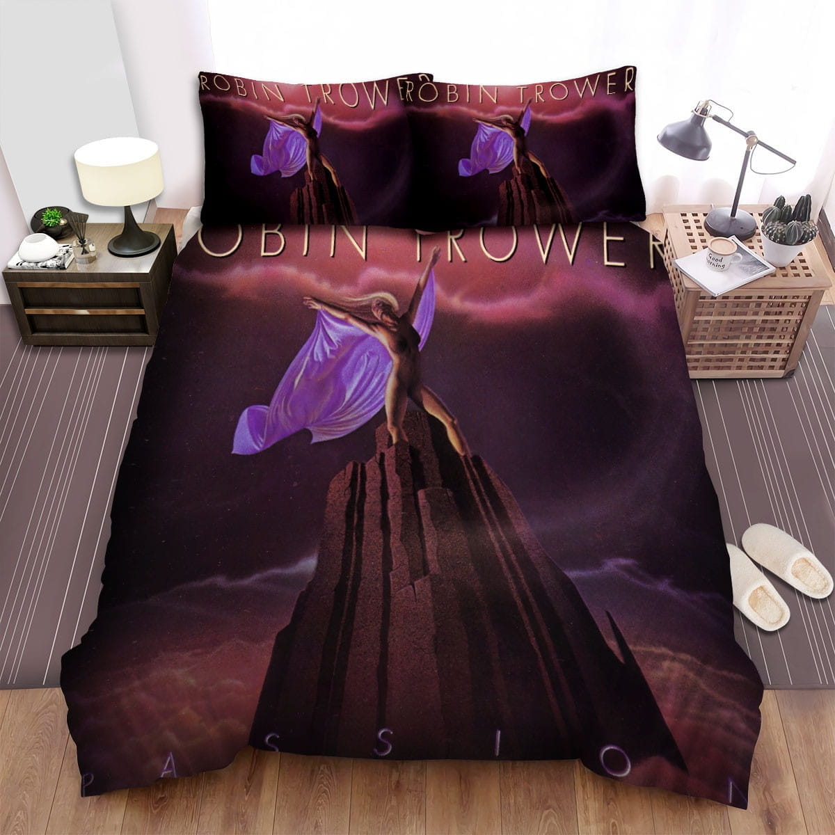 Robin Trower Passion Decorative Bedding Sets with Duvet Cover, Flatsheet, Pillowcases