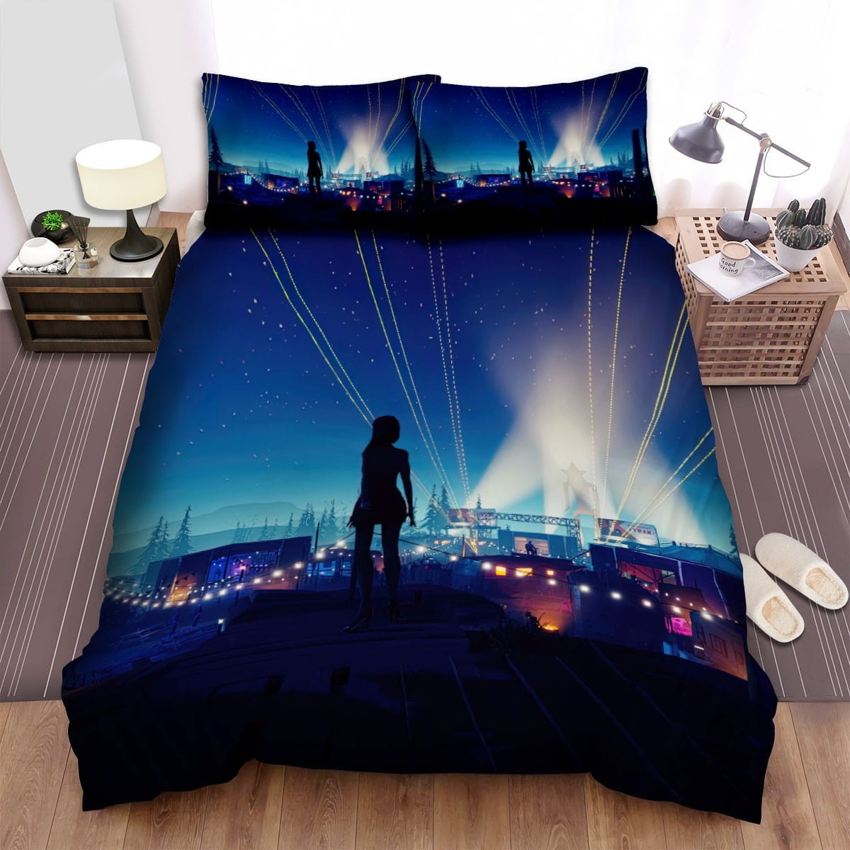 Road 96 The Silhouette Bedding Set, Gift For Christmas, Birthday, Thanksgiving