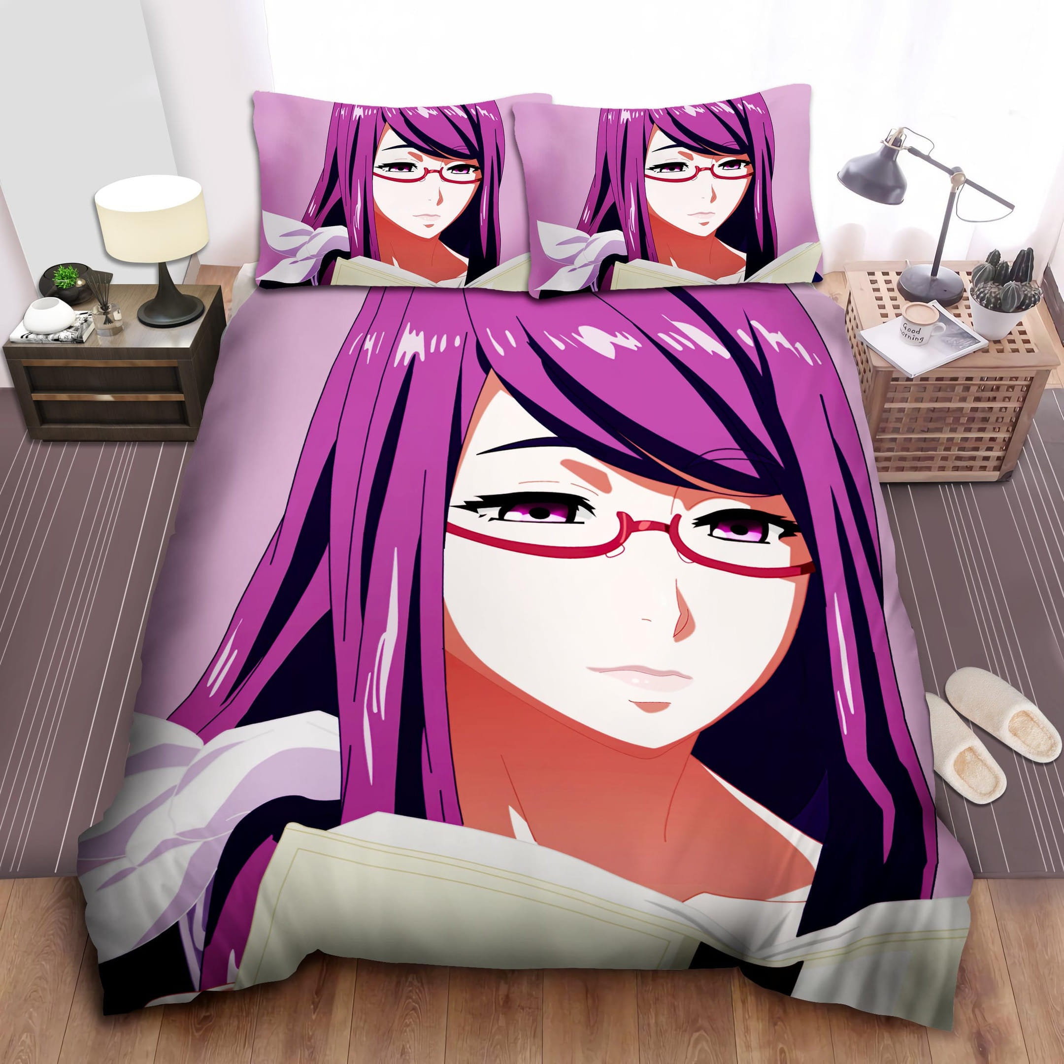 Rize Kamishiro Tokyo Ghoul Bedding Sets, Flatsheet Gift For Christmas, Thanksgiving, Halloween