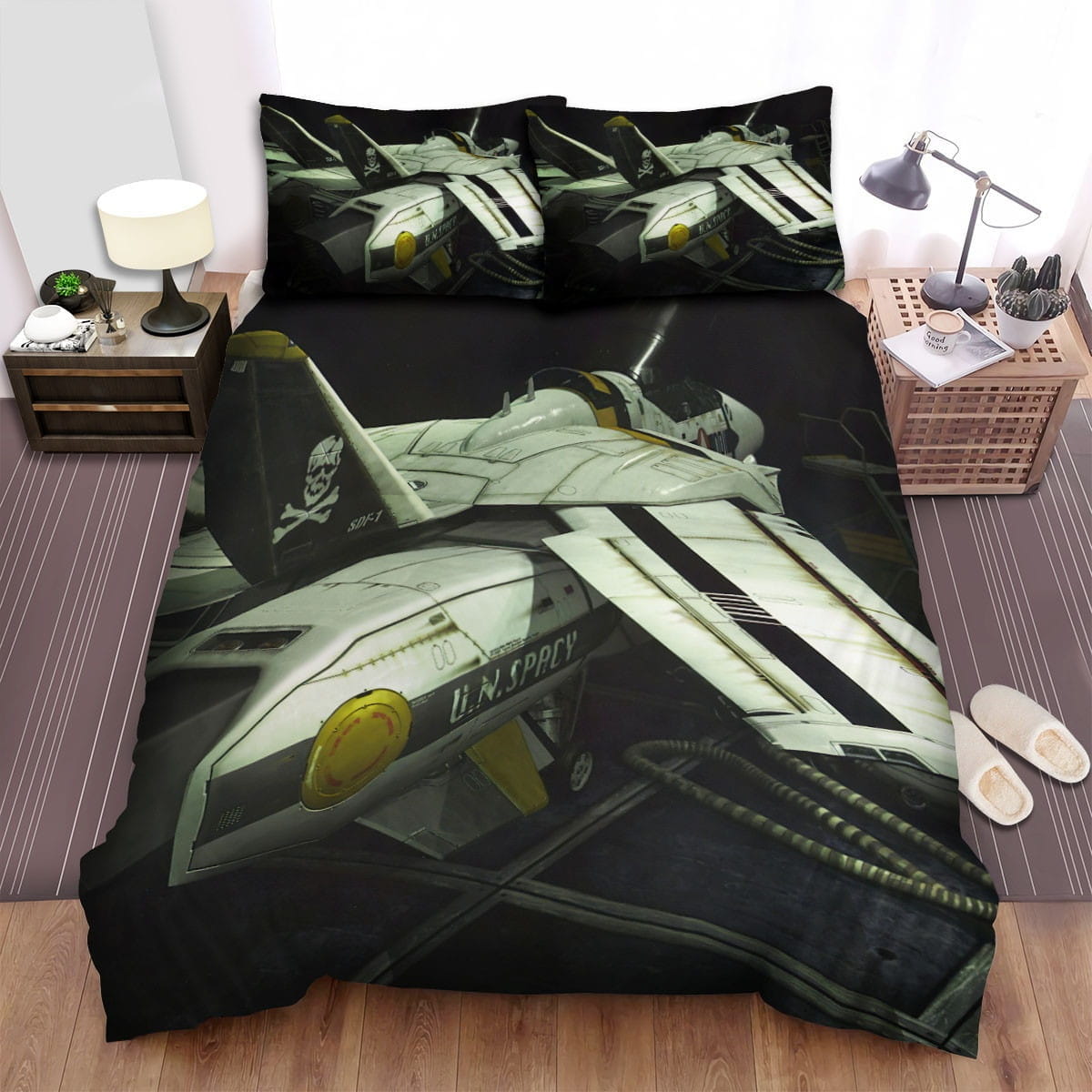 Robotech Macross Anime Bedding Sets Duvet Cover, Flatsheet, Pillowcases For Every Bedroom
