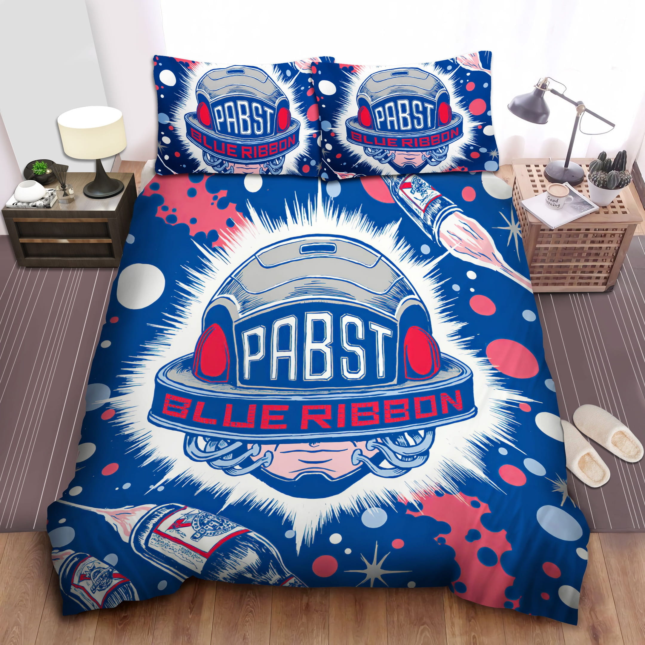 Rocket Beer Bottle Decorative Bedding Sets with Duvet Cover, Flatsheet, Pillowcases