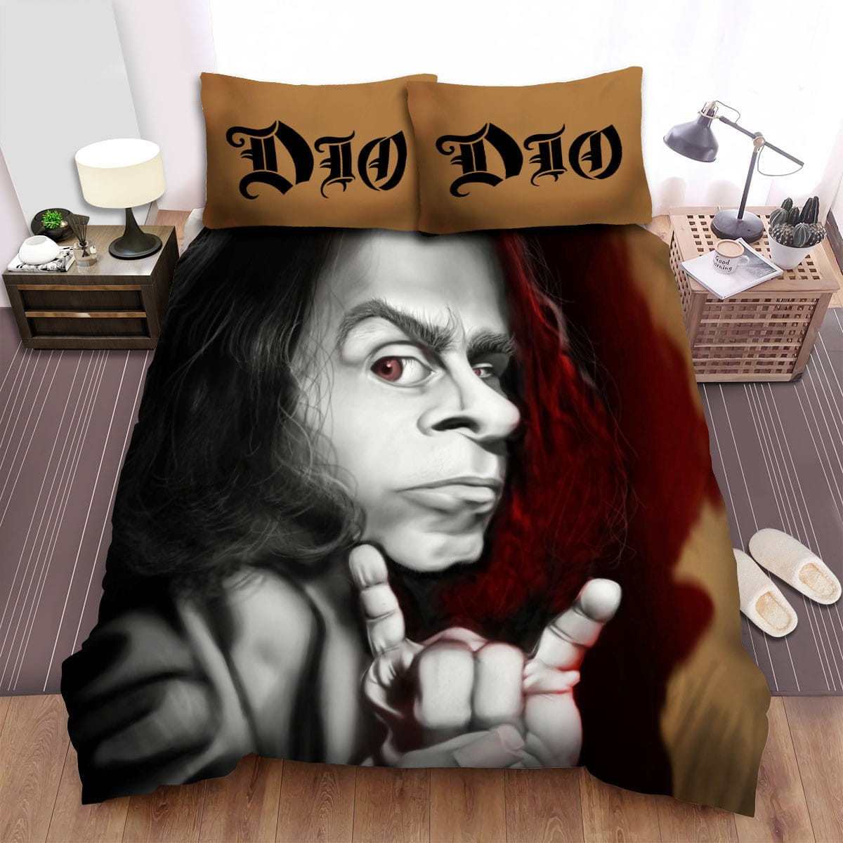 Ronnie James Dio Angry Bedding Sets Duvet Cover Flatsheet Pillowcase