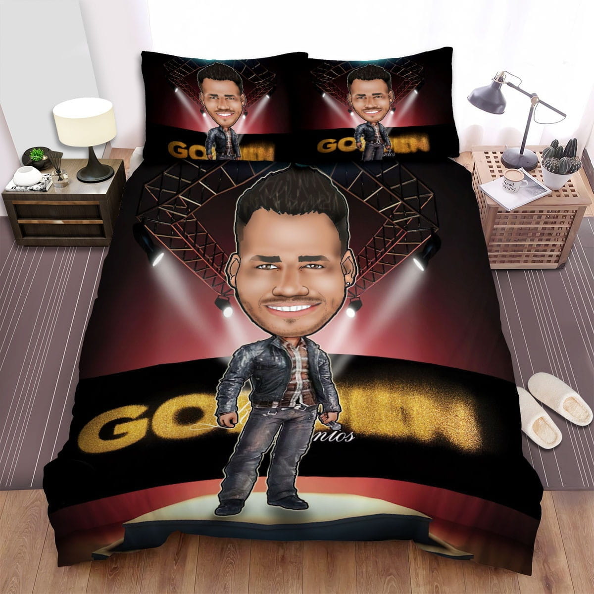 Romeo Santos On Stage Bedding Sets Duvet Cover Flatsheet Pillowcases Perfect Gift For Fans