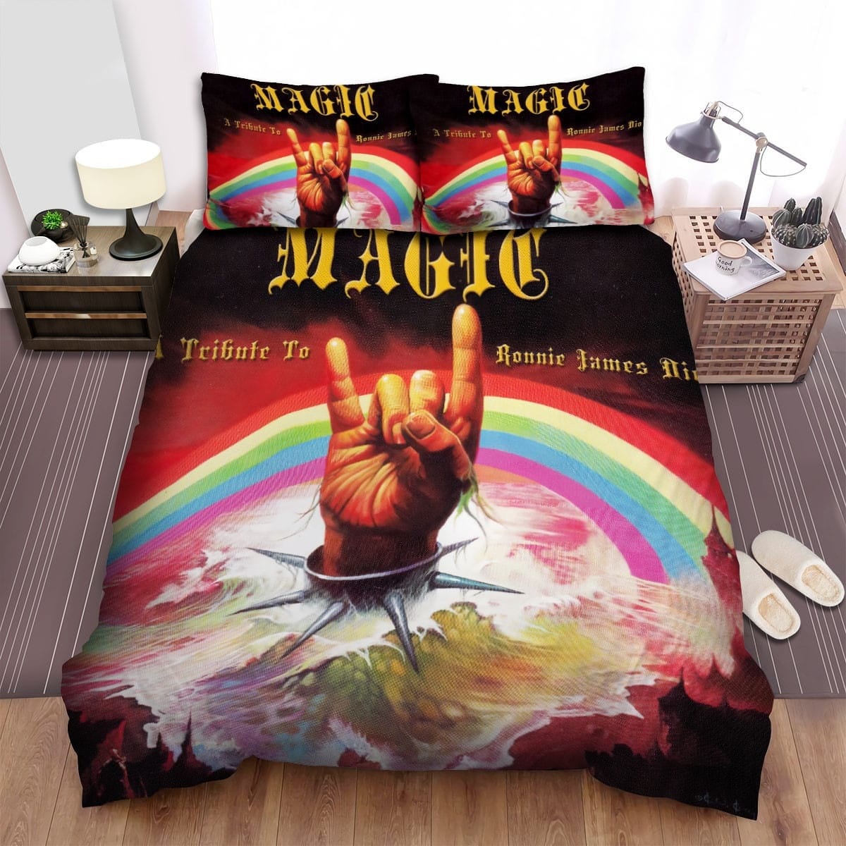 Ronnie James Dio Magic Bedding Sets Duvet Cover Flatsheet Pillowcases Perfect Gift For Fans