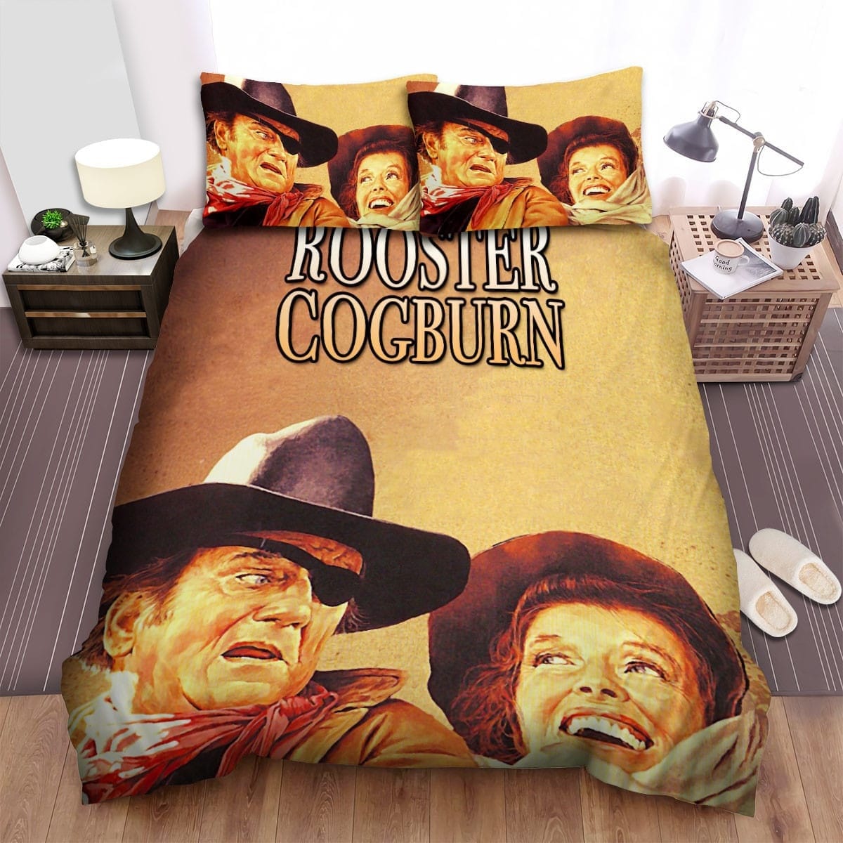 Rooster Cogburn Poster 6 Bedding Set Duvet Cover Gift For Christmas Birthday Thanksgiving