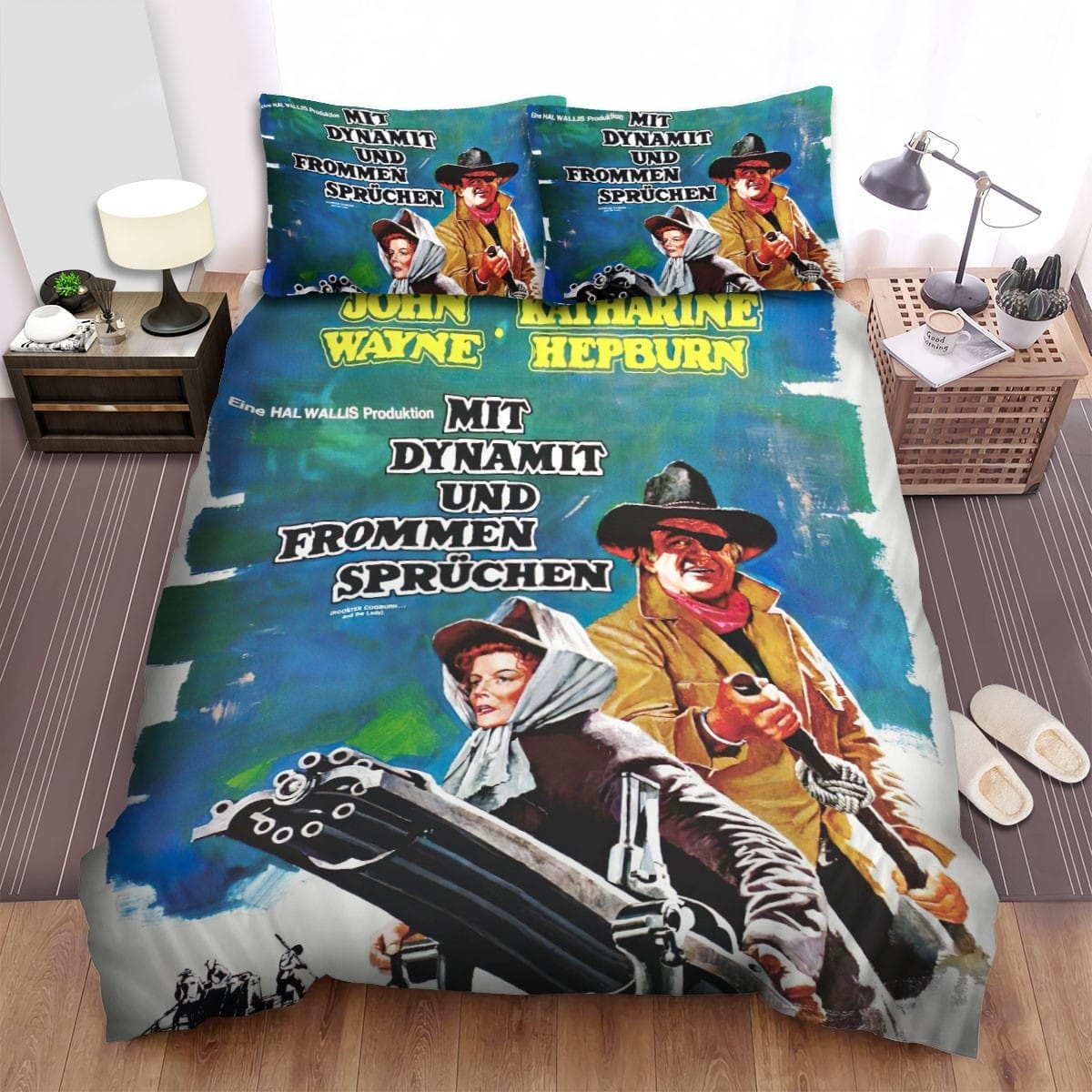Rooster Cogburn Poster 7 Bedding Sets Duvet Cover Flatsheet Gift For Christmas Thanksgiving Halloween