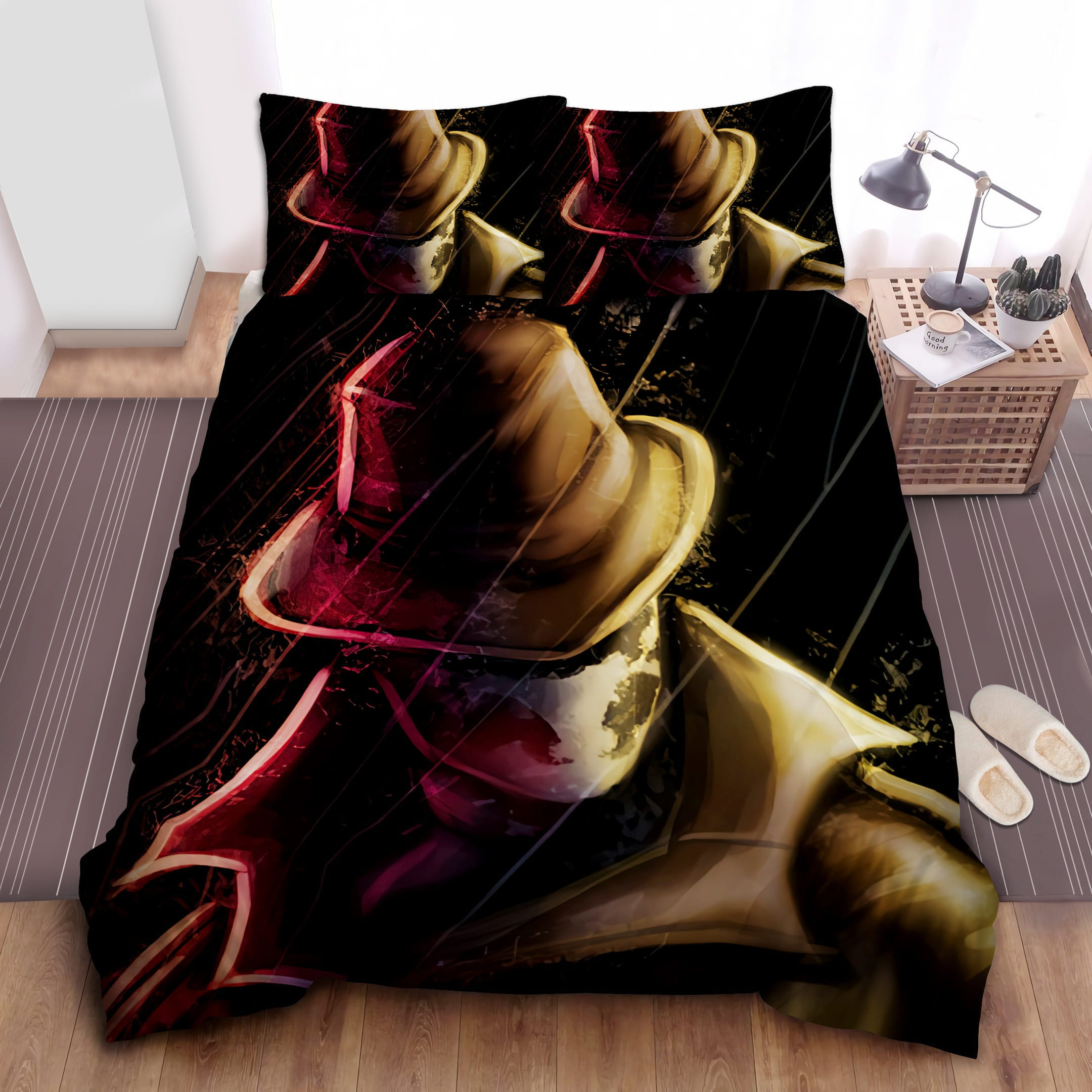 Rorschach Wearing A Coat Bedding Sets Duvet Cover Flatsheet Gift For Wife Husband Besties