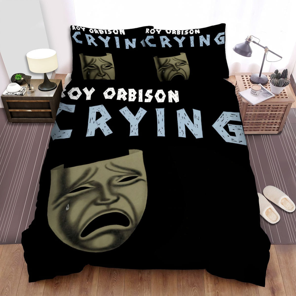 Roy Orbison Crying Bedding Sets Duvet Cover Flatsheet Pillowcases Perfect Gift For Fans
