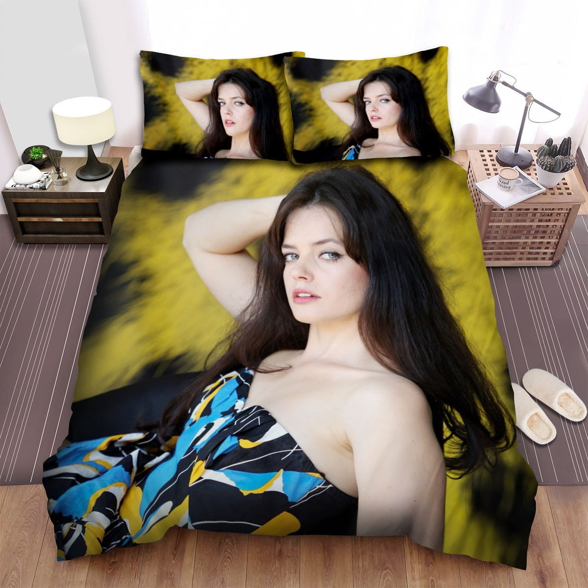 Rubber 2010 Photo Bedding Sets Duvet Cover Flatsheet Gift For Christmas Thanksgiving Halloween