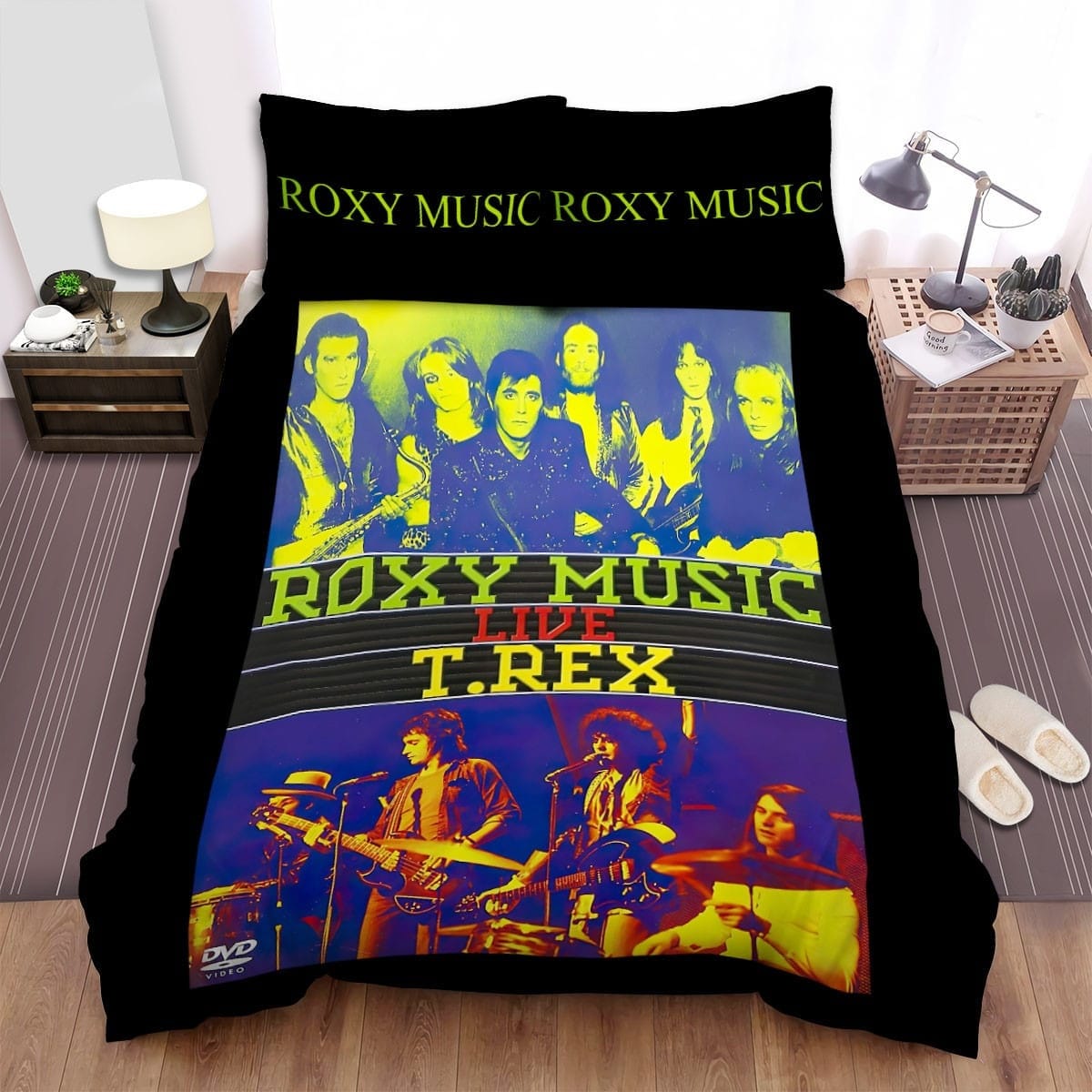 Roxy Music Live TRex Bedding Sets Duvet Cover Flatsheet Gift For Christmas Thanksgiving Halloween