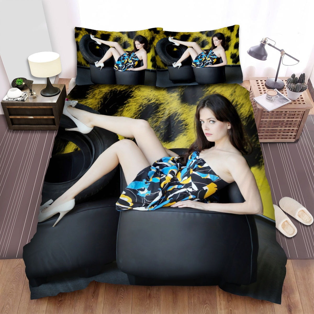 Rubber 2010 Pose Bedding Sets Duvet Cover Flatsheet Pillowcase