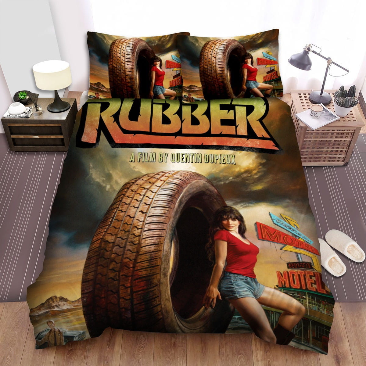 Rubber 2010 Poster Bedding Sets Duvet Cover Flatsheet Gift For Christmas Thanksgiving Halloween