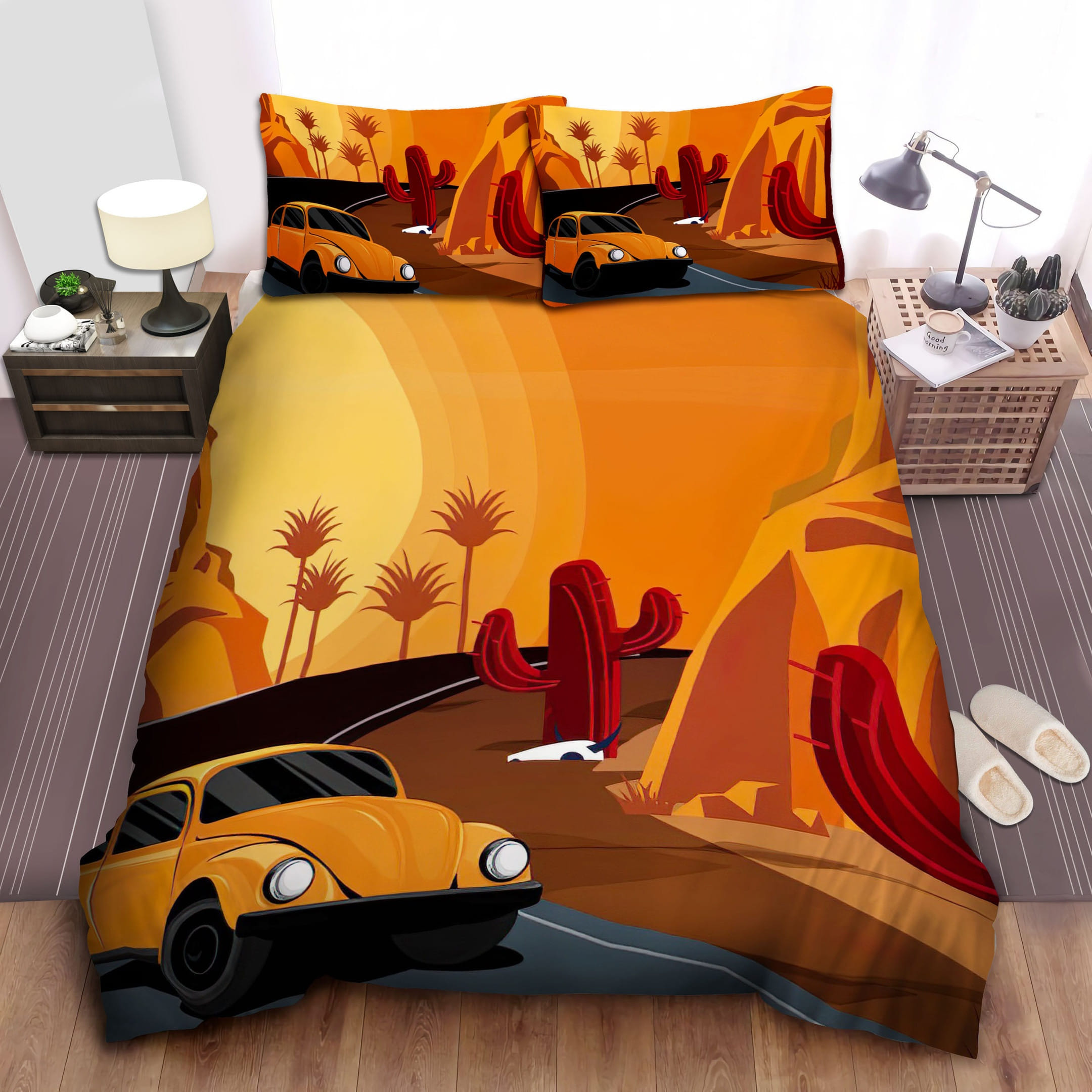 Route 66 Time To Travel Bedding Sets Duvet Cover Flatsheet Gift For Christmas Thanksgiving Halloween