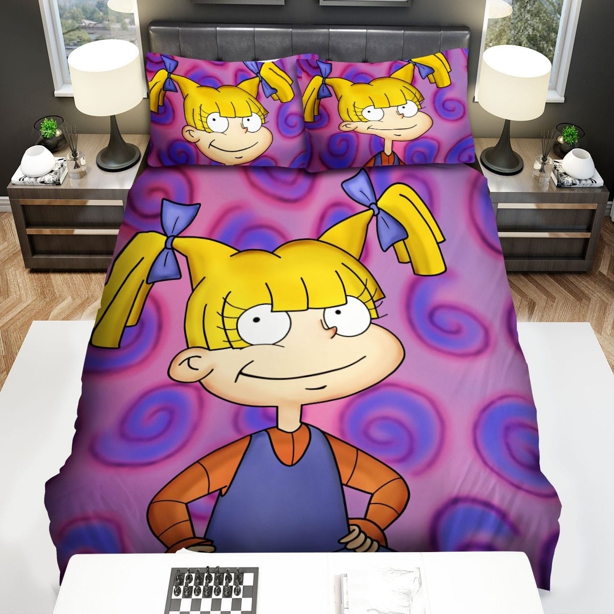 Rugrats Angelica Pickles Decorative Bedding Sets with Duvet Cover Flatsheet Pillowcases