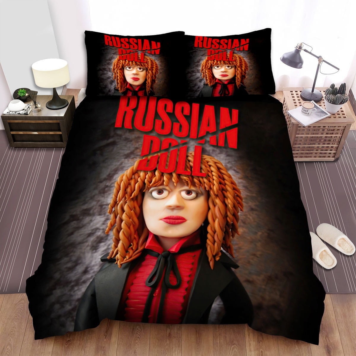 Russian Doll Cartoon Poster Bedding Sets Duvet Cover Flatsheet Pillowcases For Every Bedroom