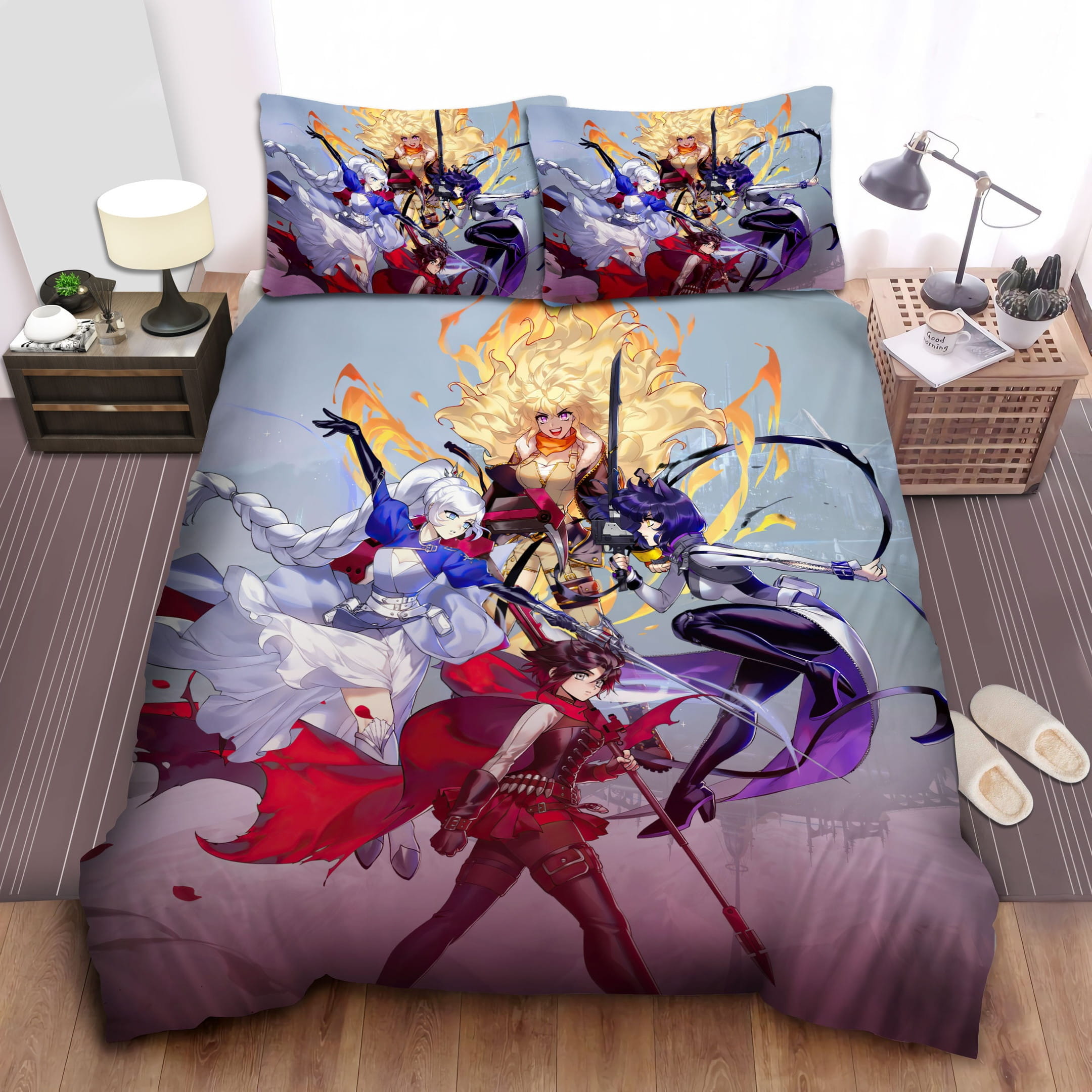 Rwby Huntresses Bedding Sets Duvet Cover Flatsheet Gift For Christmas Thanksgiving Halloween