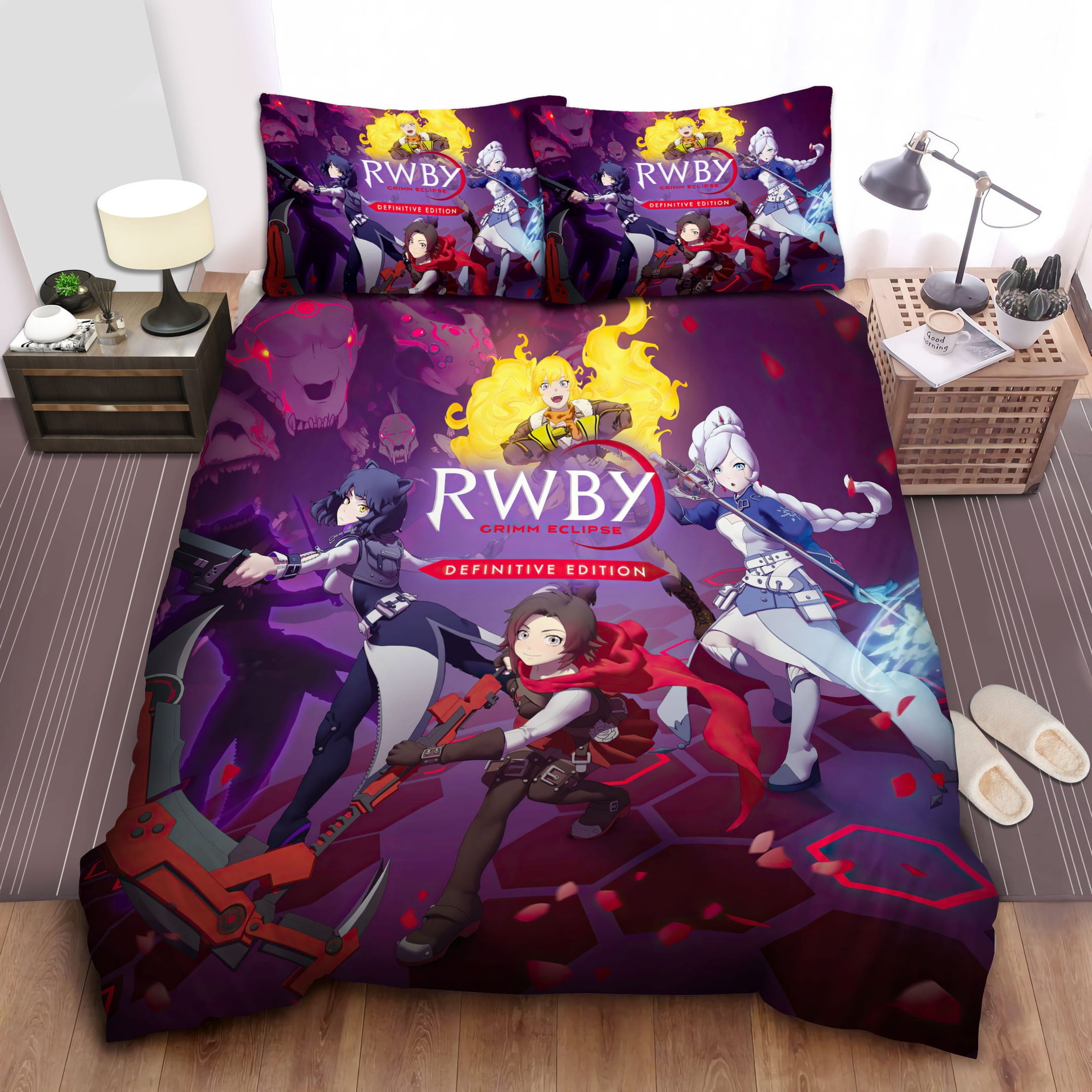 Rwby Grimm Eclipse Decorative Bedding Sets with Duvet Cover Flatsheet Pillowcases
