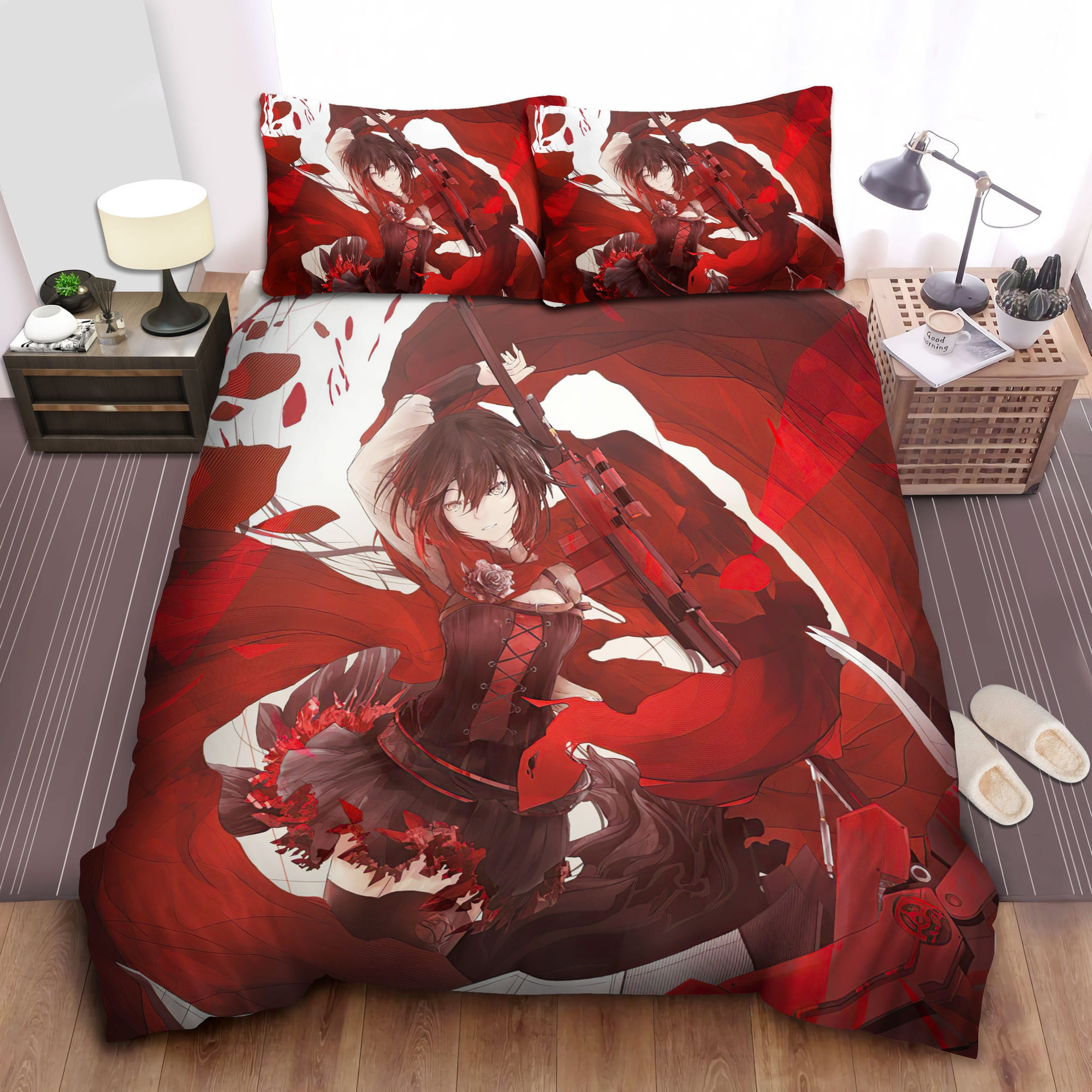 Rwby Ruby Rose The Red Rose Bedding Sets Duvet Cover Flatsheet Pillowcase
