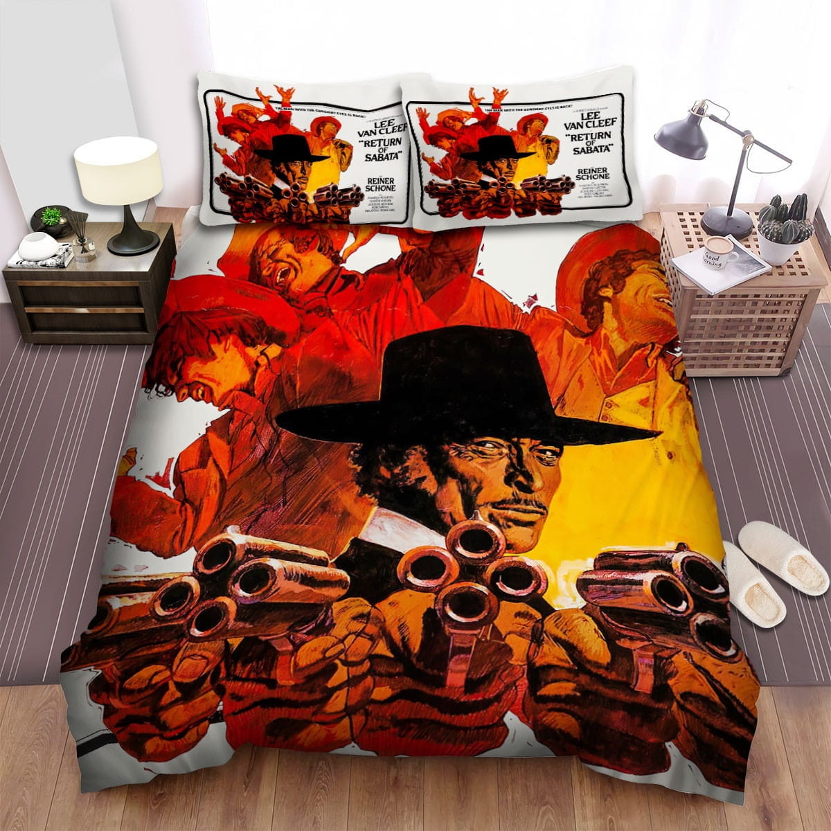 Sabata Movie Poster Decorative Bedding Sets with Duvet Cover Flatsheet Pillowcases