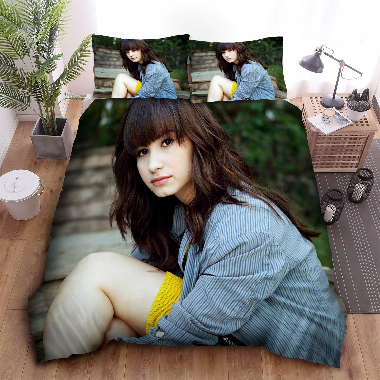 Sad Demi Lovato Set Bedding Sets Duvet Cover Flatsheet Pillowcases Perfect Gift For Fans