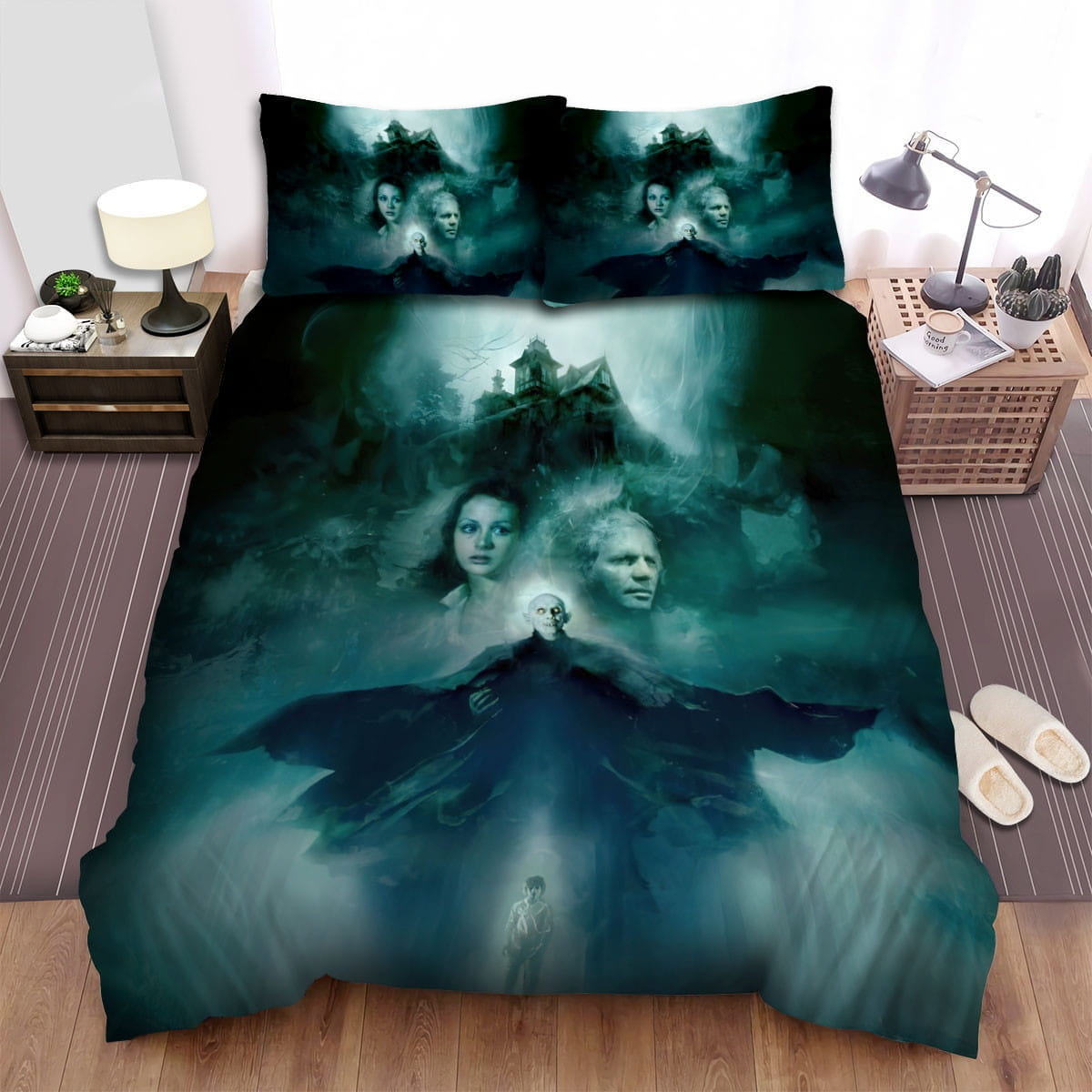 Salems Lot Movie Poster 2 Bedding Set Duvet Cover Gift For Christmas Birthday Thanksgiving