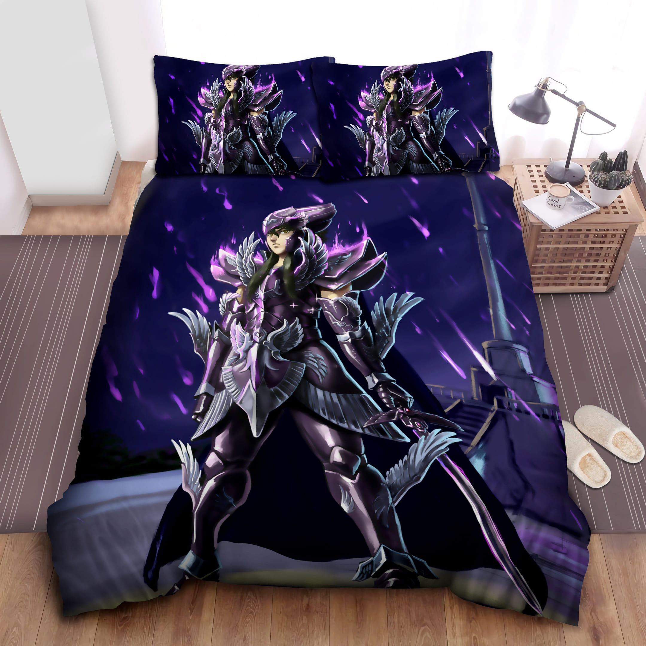 Saint Seiya Hades Bedding Sets Duvet Cover Flatsheet Gift For Wife Husband Besties