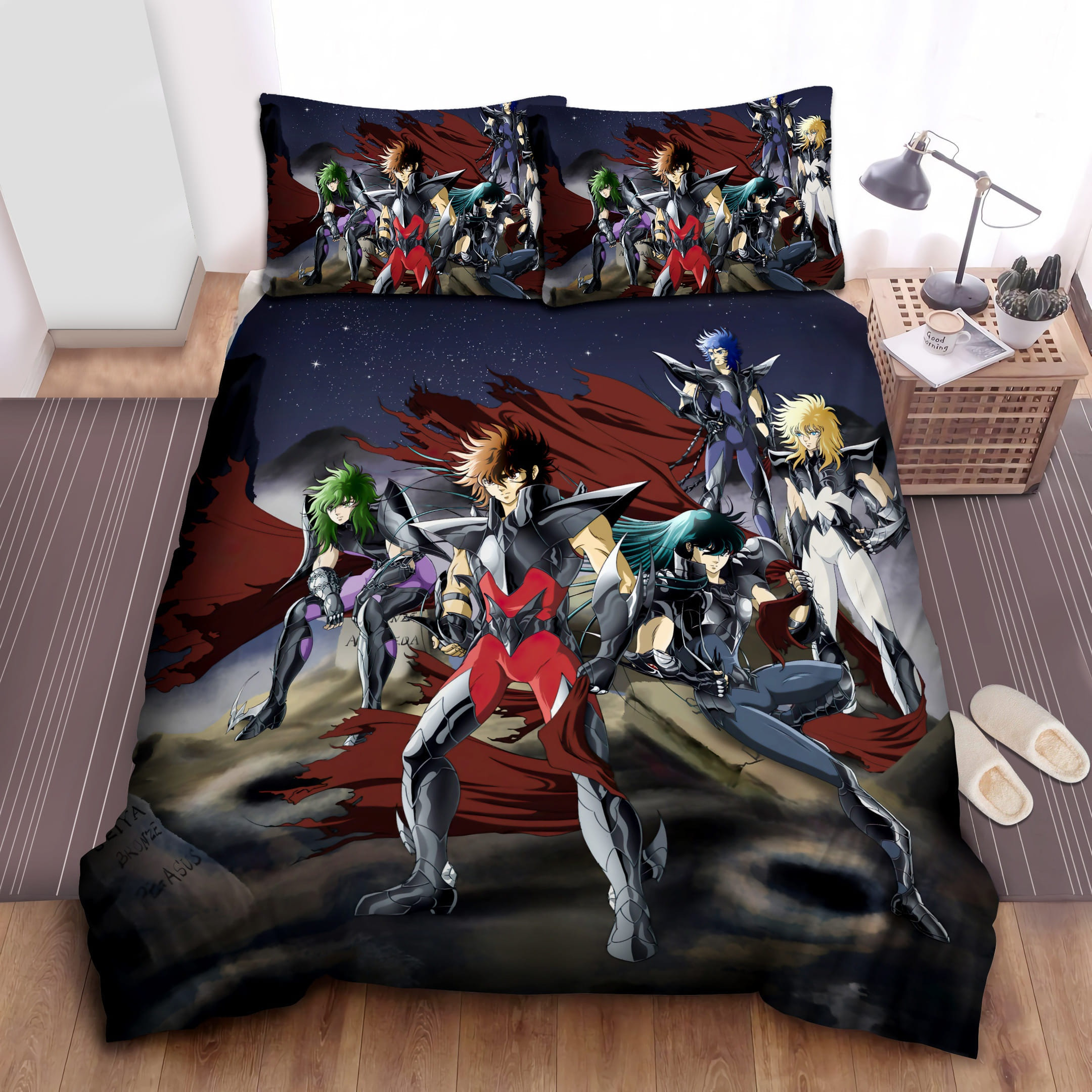 Saint Seiya Bedding Set Duvet Cover Gift For Christmas Birthday Thanksgiving