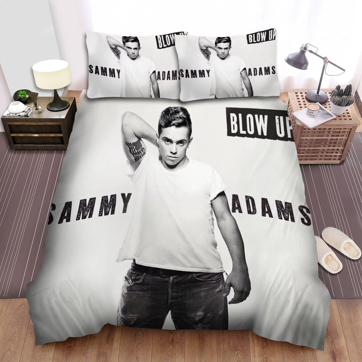 Sammy Adams Blow Up Decorative Bedding Sets with Duvet Cover Flatsheet Pillowcases