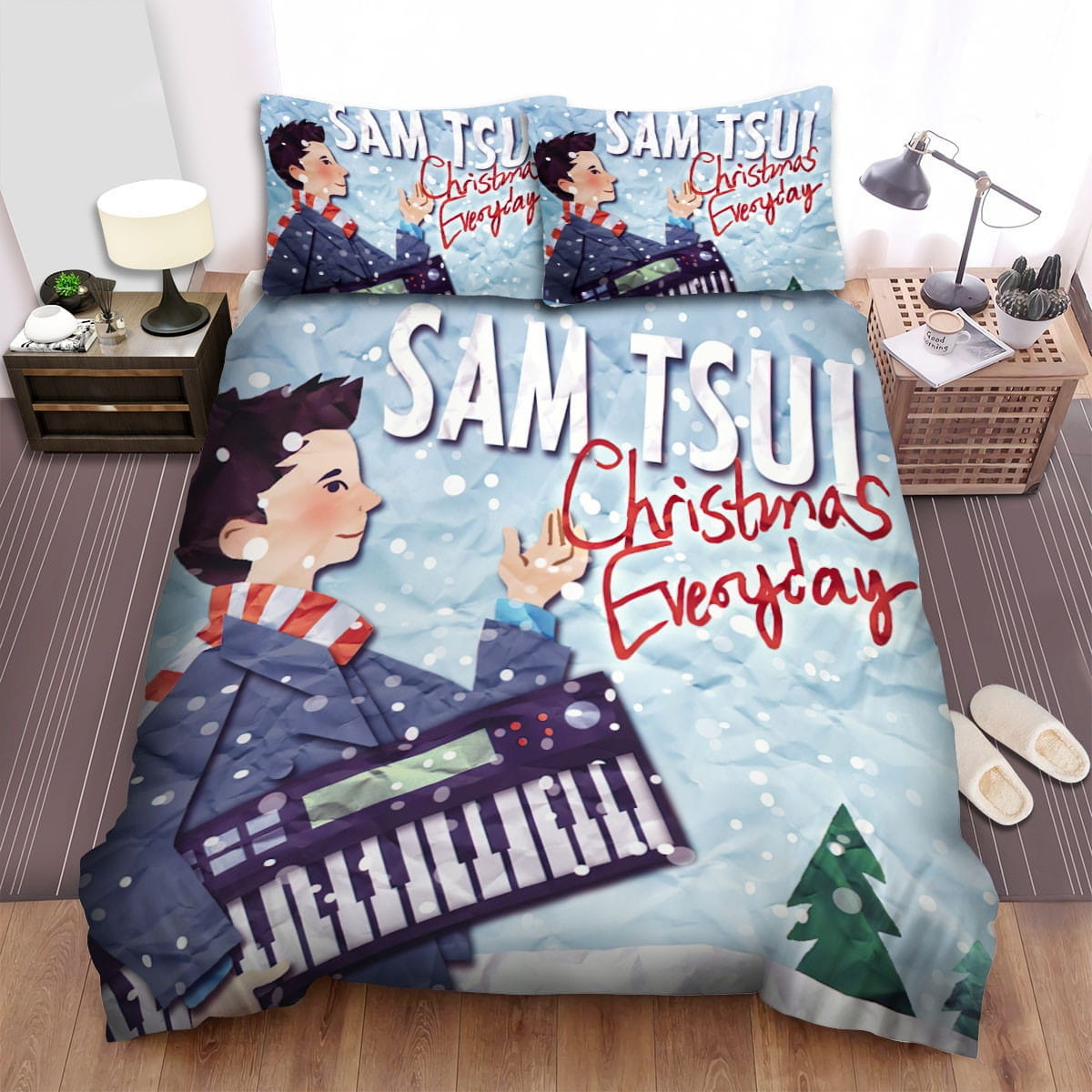 Sam Tsui Christmas Everyday Bedding Set Duvet Cover Gift For Christmas Birthday Thanksgiving