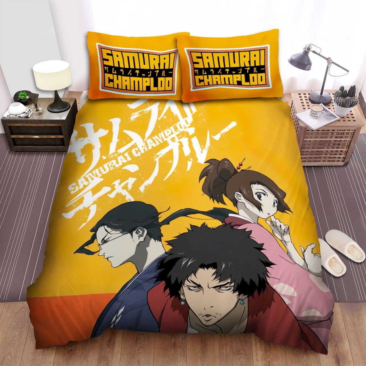 Samurai Champloo Anime Bedding Sets Duvet Cover Flatsheet Pillowcases Perfect Gift For Fans