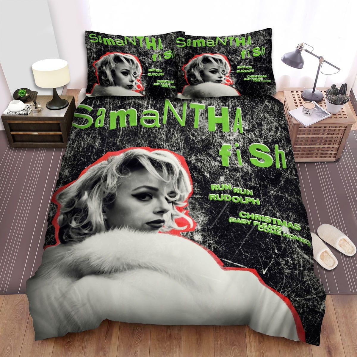 Samatha Fish Music Album Decorative Bedding Sets with Duvet Cover Flatsheet Pillowcases