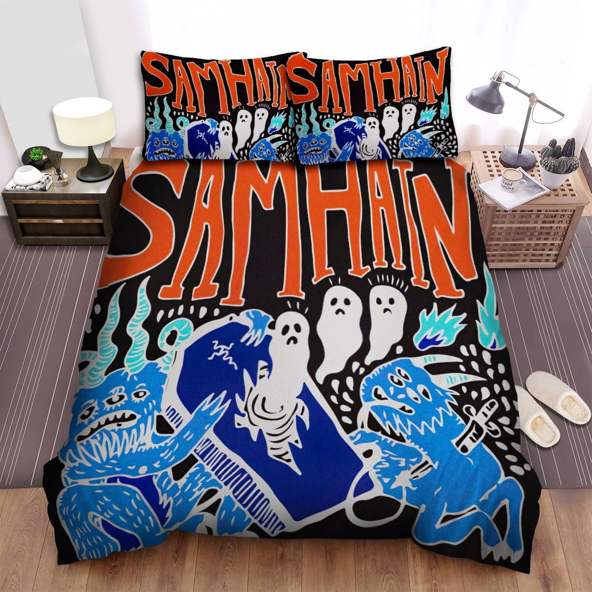 Samhain Art Bedding Set Duvet Cover Gift For Christmas Birthday Thanksgiving