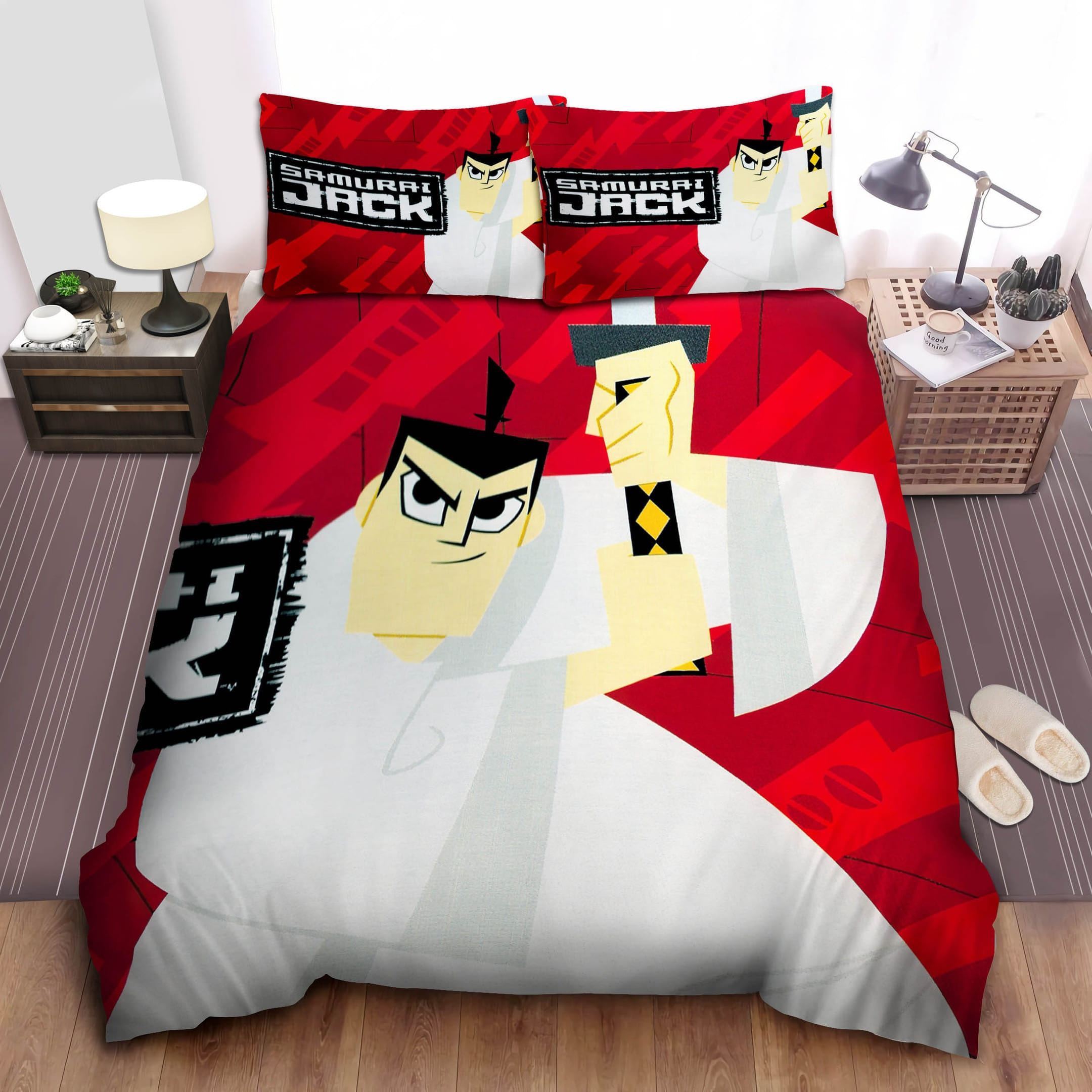 Samurai Jack Series Poster Bedding Sets Duvet Cover Flatsheet Gift For Christmas Thanksgiving Halloween