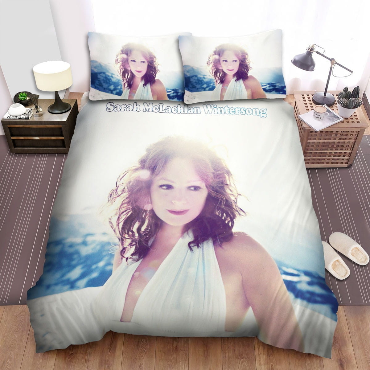 Sarah Mclachlan Snow Decorative Bedding Sets with Duvet Cover Flatsheet Pillowcases