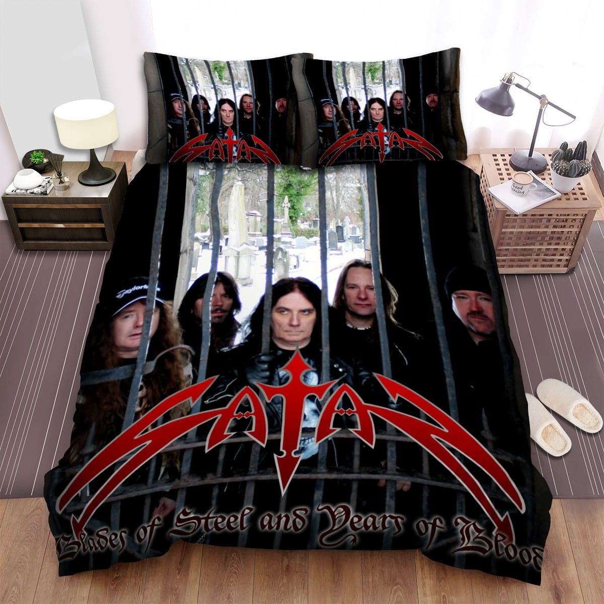Satan Member Photo Bedding Sets Duvet Cover Flatsheet Gift For Christmas Thanksgiving Halloween