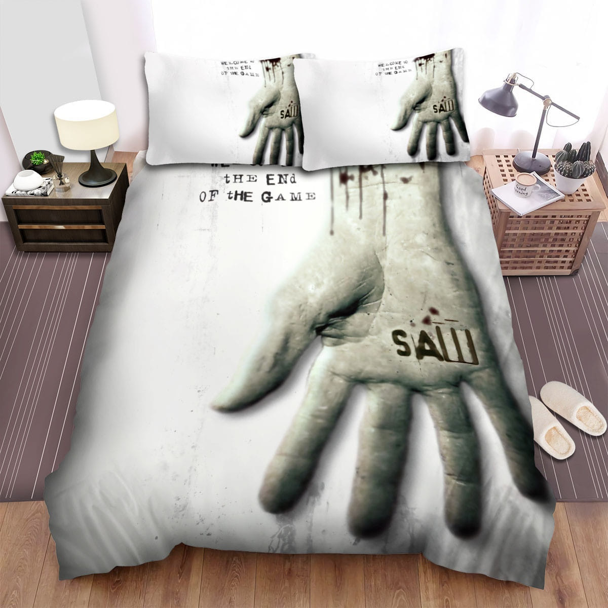 Saw V Movie Poster Bedding Sets Duvet Cover Flatsheet Pillowcases For Every Bedroom