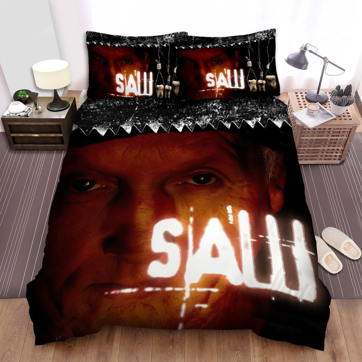 Saw Iii Movie Poster Bedding Sets Duvet Cover Flatsheet Gift For Wife Husband Besties