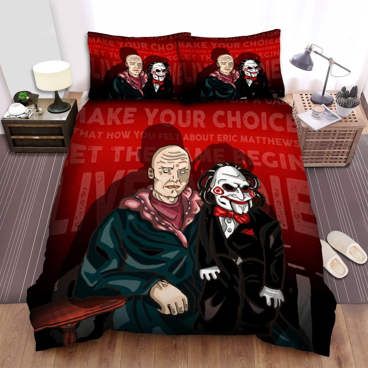 Saw 2004 Movie Art Bedding Set Duvet Cover Gift For Christmas Birthday Thanksgiving