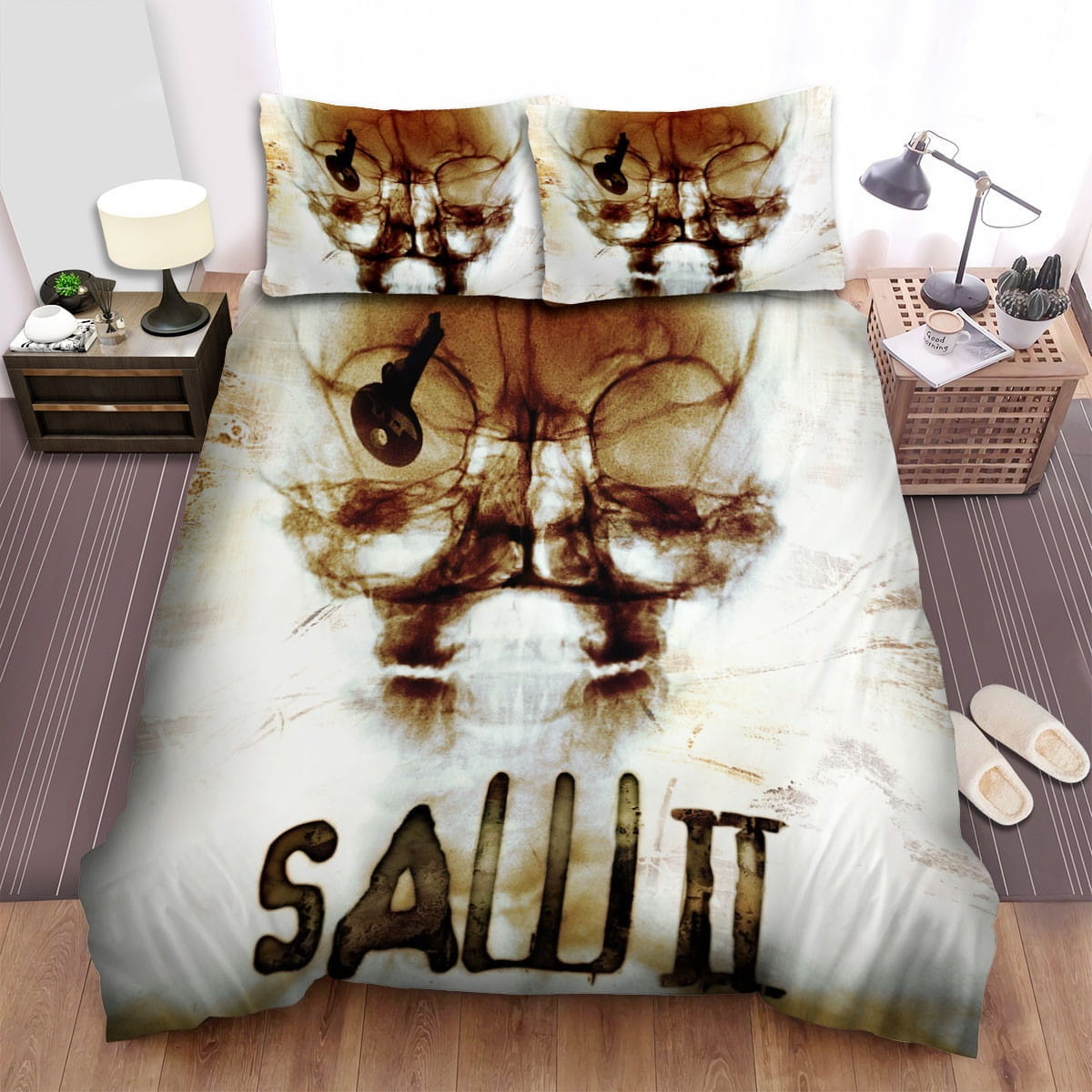 Saw Ii Movie Poster Bedding Sets Duvet Cover Flatsheet Gift For Wife Husband Besties