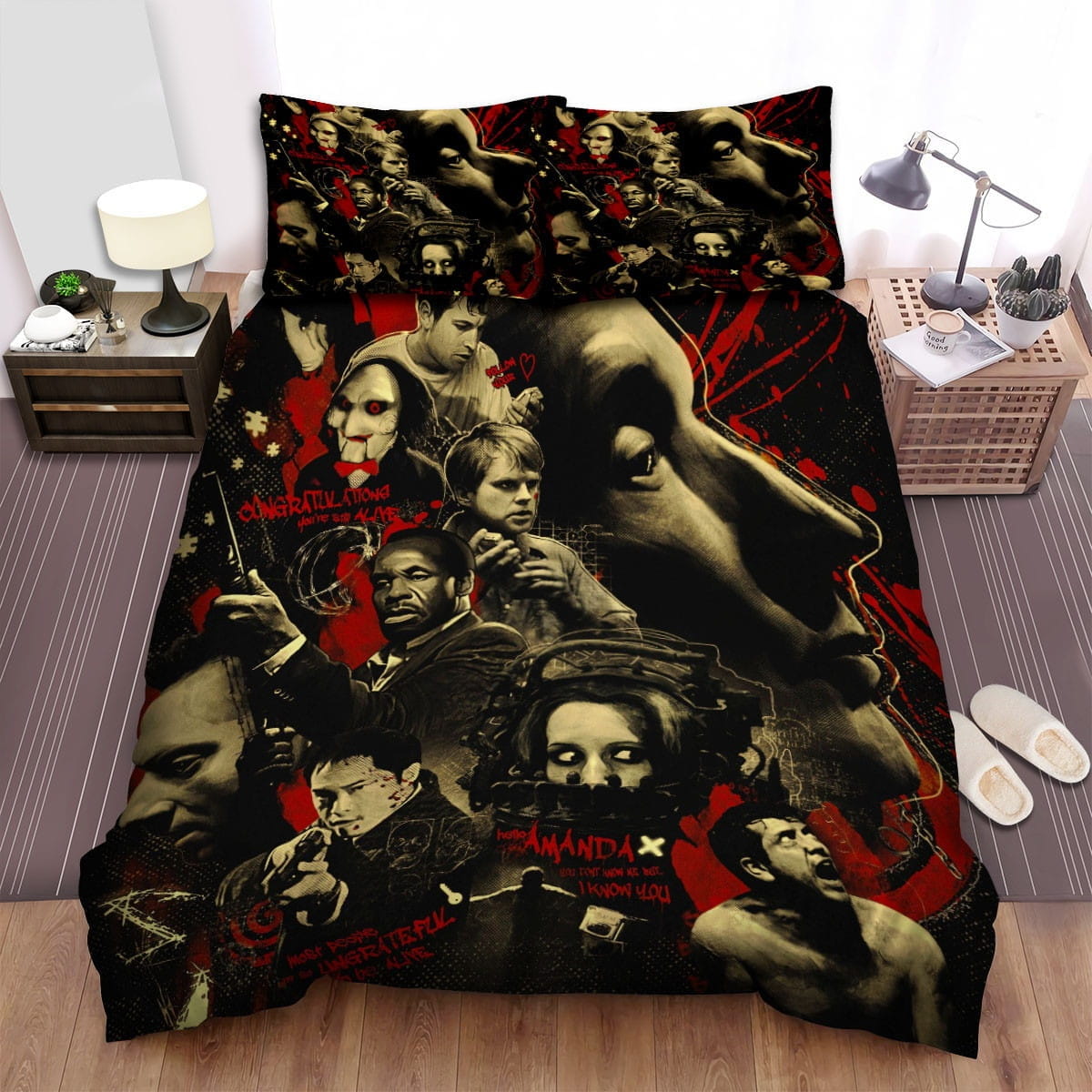 Saw 2004 Movie Art Bedding Sets Duvet Cover Flatsheet Pillowcase