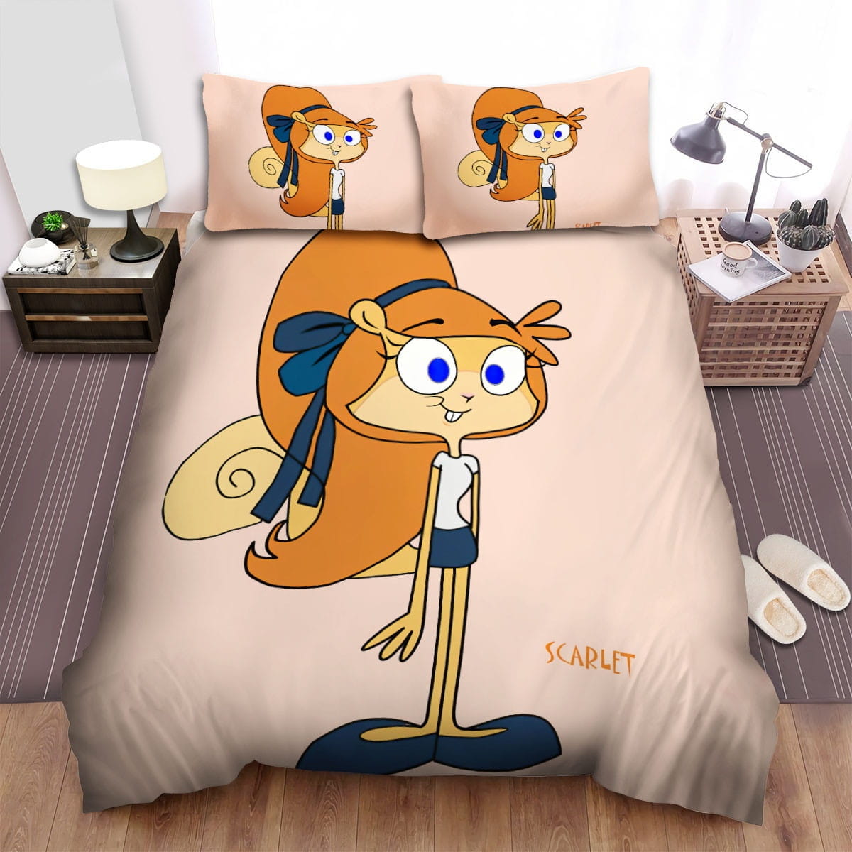 Scaredy Squirrel Scarlet Bedding Sets Duvet Cover Flatsheet Gift For Wife Husband Besties