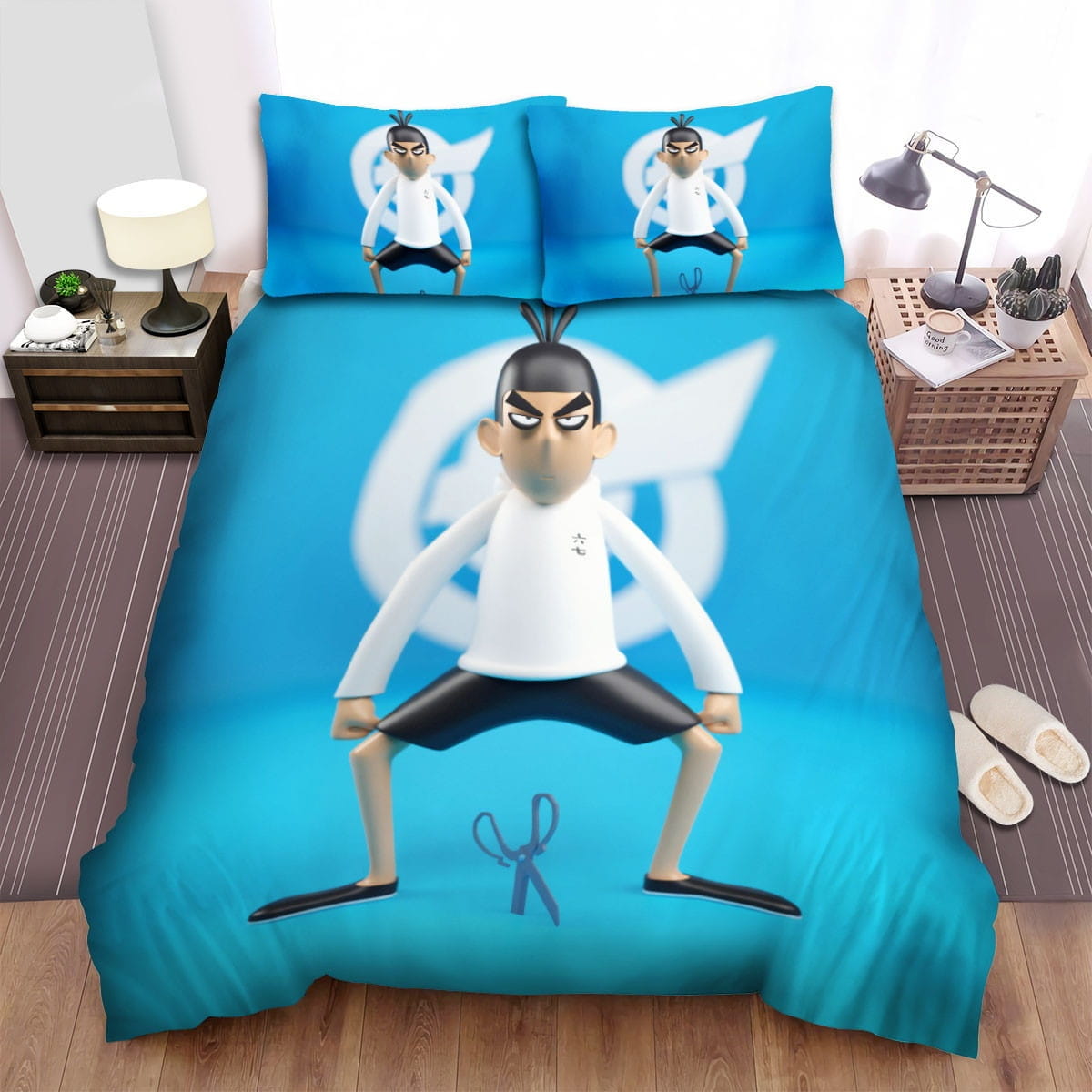 Scissor Seven Solo Picture Bedding Sets Duvet Cover Flatsheet Gift For Christmas Thanksgiving Halloween