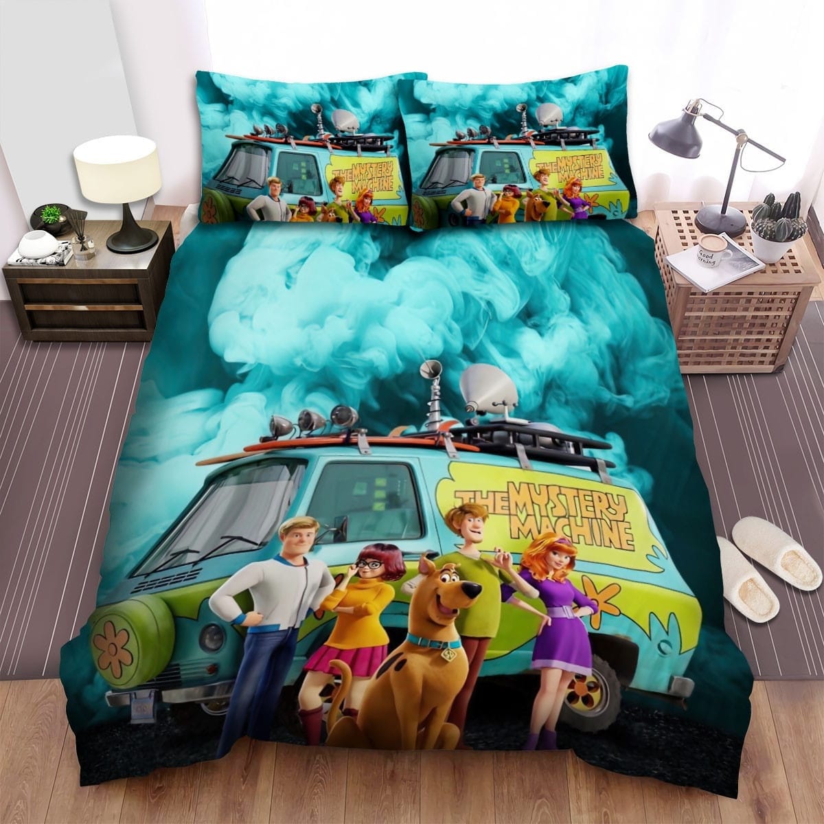 Scoob! Blue Smoke Bedding Set Duvet Cover Gift For Christmas Birthday Thanksgiving