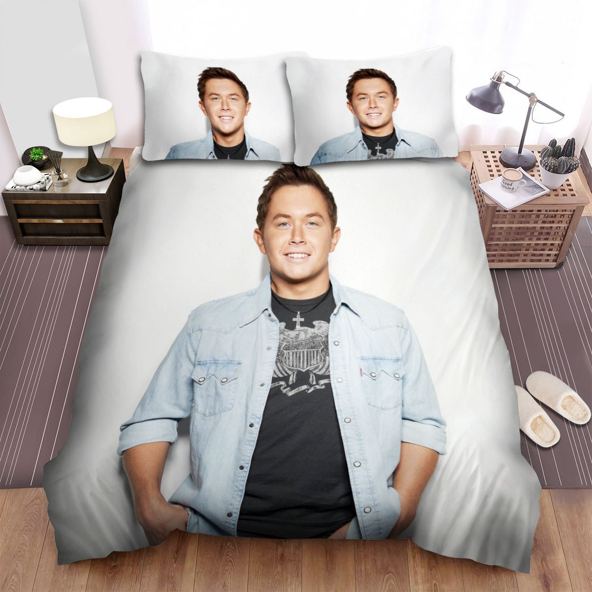 Scotty Mccreery Decorative Bedding Sets with Duvet Cover Flatsheet Pillowcases